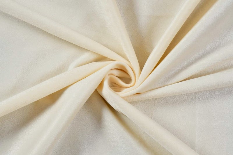 Ambrosia ستائر رومينا المخملية كريمي – 140 × 240 سم - Image 2